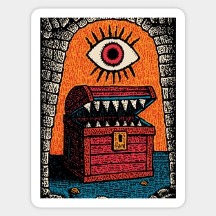 Monster Treasure Chest | Dungeons and Dragons Mimic Sticker
